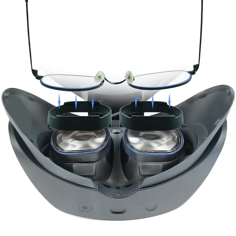 Headset Blízkosti Vidiaci Rám, Čierne Rámy Jednoduchá Inštalácia Objektív Anti-Modré Svetlo Snap Rýchlu Demontáž Pre Sony PS VR22