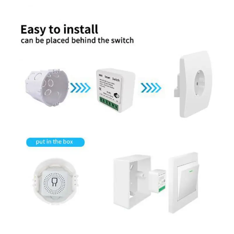 Homekit Smart Home WIFI Istič Domov Elektrické Relé Prepínač WIFI 16A 2-Pásmový Bezdrôtový Automatizačné Modul Časovač Ovládanie0