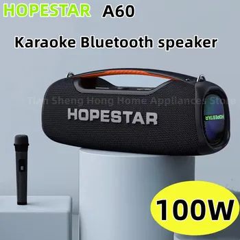 Hopestar A60 100W Bluetooth Reproduktor Vysoký Výkon Vonkajšie Prenosných Bezdrôtových Stĺpec Music Center a Subwoofer Super Base Audio, Mikrofón