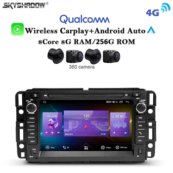 IPS 8+256G 4G LTE Carplay Auto Android 13.0 Auto DVD Prehrávač, GPS, WIFI, Bluetooth Rádio Pre GMC Chevrolet Tahoe YUKON Acadia Express