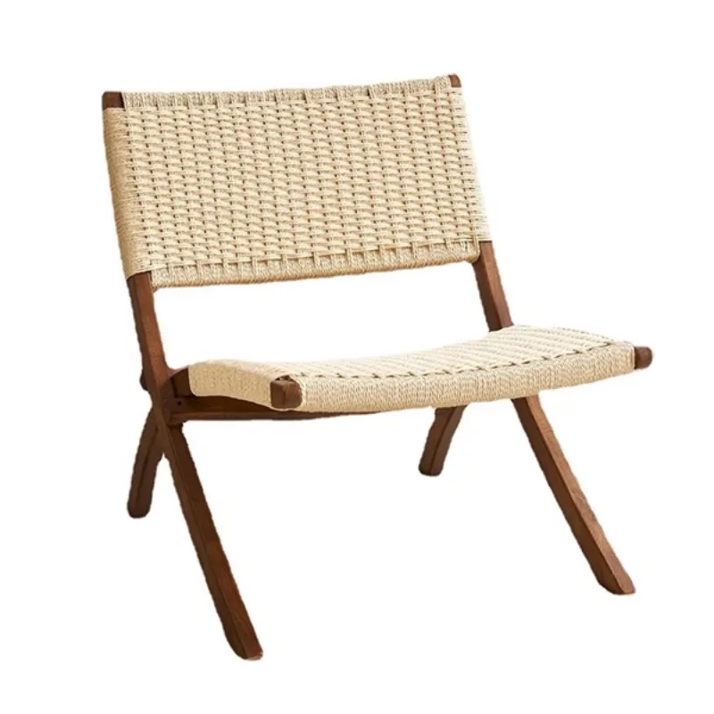 Japonský ratan Skladacie stoličky balkón voľný čas kresle jednoduchý moderný jediný ratan stoličky v domácej pobyt krytý lenivý stoličky4