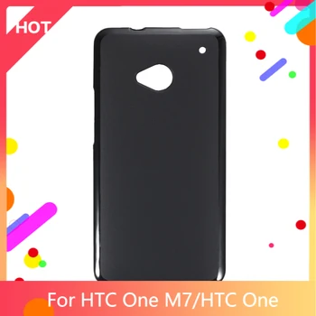 Jeden M7 Prípade Matný Mäkké Silikónové TPU Zadný Kryt Pre HTC One Telefón Prípade Slim shockproof