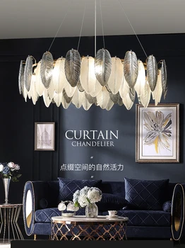 Krištáľový Luster Post-Moderné Svetlo Luxusné Lampa v Obývacej Izbe, Teplá Americký Spálňa Čítanie Tvorivé Osobnosti