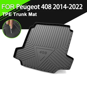 Kufor Mat TPE PRE Peugeot 408 2014-2022 Auto Nepremokavé protišmykovým Gumovým Cargo Líniové Príslušenstvo
