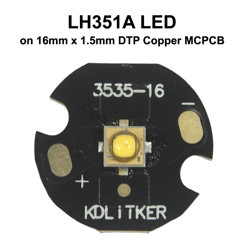LH351A Teplá Biela 2700K CRI90 SMD 3535 LED Žiarič na KDLitker DTP Medi MCPCB Baterka DIY Perličiek Pochodeň Žlté Svetlo Vysoké CRI1