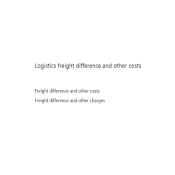 Logistika nákladnej rozdiel a ostatné náklady