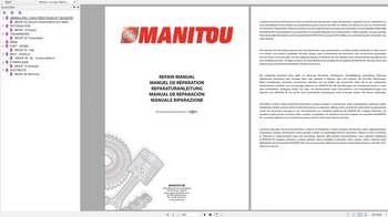 Manitou vysokozdvižný Vozík 7.26 GB PDF Repair Operátorov na obsluhu a Náhradné Diely Katalóg DVD