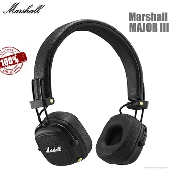 Marshall MAJOR III Bluetooth Bezdrôtové Slúchadlá Slúchadlá Hlboké Basy Skladacia Šport Herné Headset Rock basy Potlačením Hluku