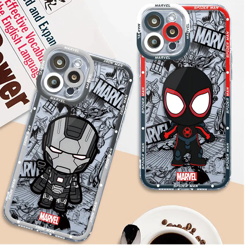 Marvel Spider Man Groot Telefón puzdro pre Samsung Galaxy A02 A20s A03 A03s A51 A50 A50s A31 A10s A71 A10 A11 A30 A20 Kryt4