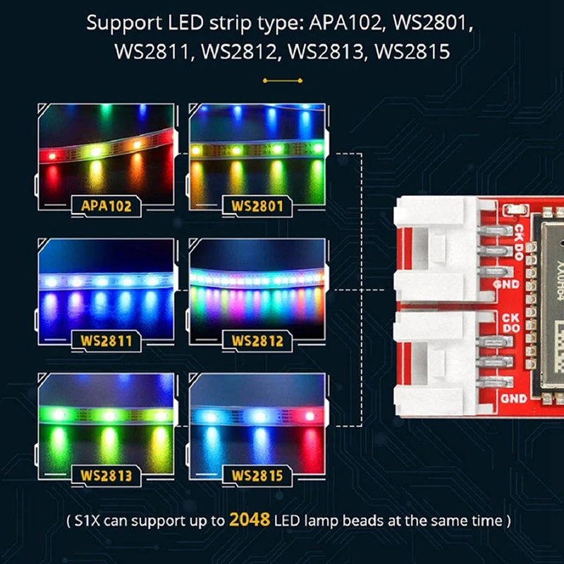 MAXKGO ESK8 RGB Svetlo Radič Pre Elektrický Skateboard Kompatibilný S VESC/FSESC/Focbox LED Pásy Radič Časti3