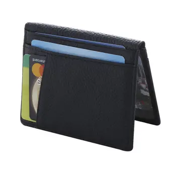 Mini Bifold ID Prípade Originálne Kožené Kabelky Peniaze Klip Slim Peňaženky, Kreditné Karty, Držiteľ