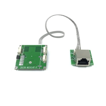 Mini PBCswitch modul PBC OEM modul mini veľkosť 3/4/5 Porty Siete Prepne Pcb Dosky mini ethernet switch modul 10/100Mbps