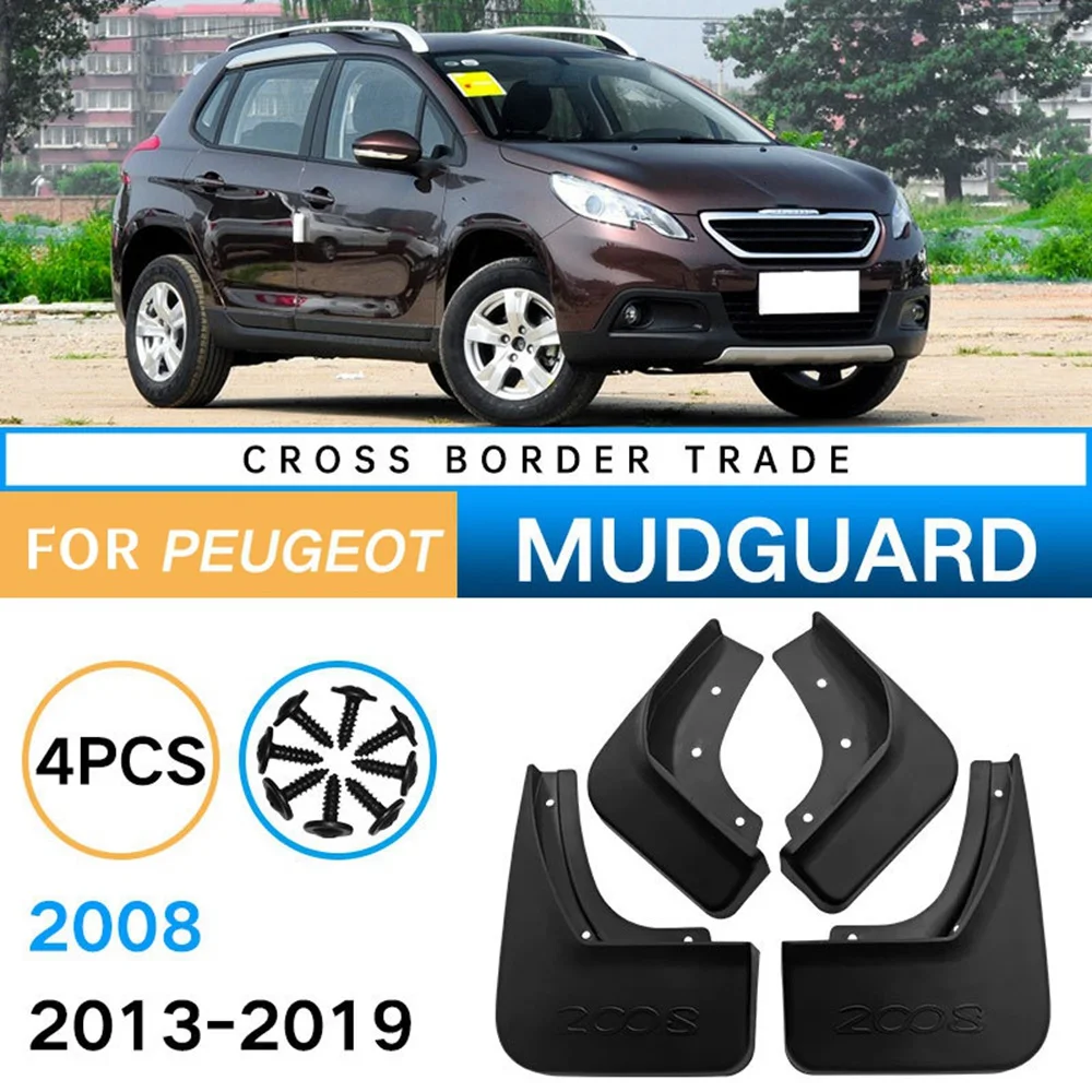 Mudflap pre Peugeot 2008 2013-2019 Blatník Blato Klapky Stráže Splash Klapka Blatníka Príslušenstvo1