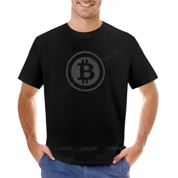 muž t-shirt o-neck top teeshirt Bitcoin T-Shirt topy prázdne t košele mužov, t košele