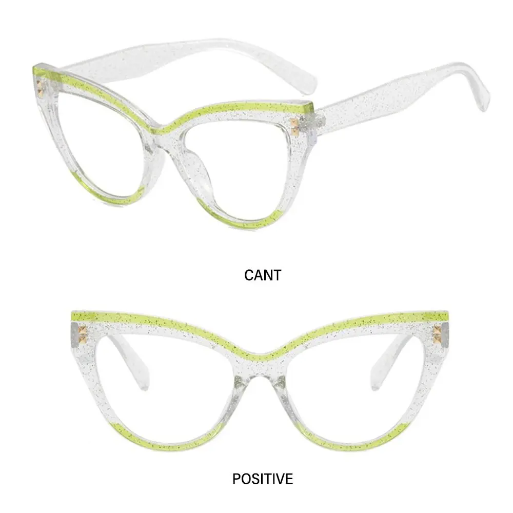 Móda Počítač Okuliare Okuliare Proti UV Cat Eye Non-Predpis Rám Anti-modré Svetlo Okuliare Ženy Falošné Okuliare1
