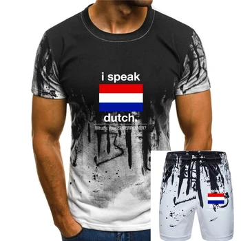 Móda Superveľmoci holandský T Shirt Mužov Bavlna Ženy Tshirts Posádky Krku Nadrozmerná S-5xl
