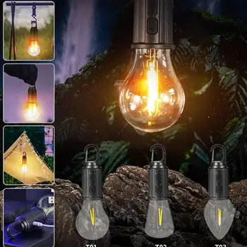 Nabíjateľná Camping Žiarovky Prenosné Svetlo, Žiarovka, Vodeodolný, Ľahký Super Svetlé 3 Svetelné Módy Nabíjateľná Stan