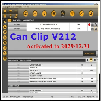 Najnovší Softvér V212 Pre Renault Can Clip Diagnostické Rozhranie+Reprog V191+Pin Extractor V2+Dialogys V4.72 Zaslané e-mailom/U Diskov