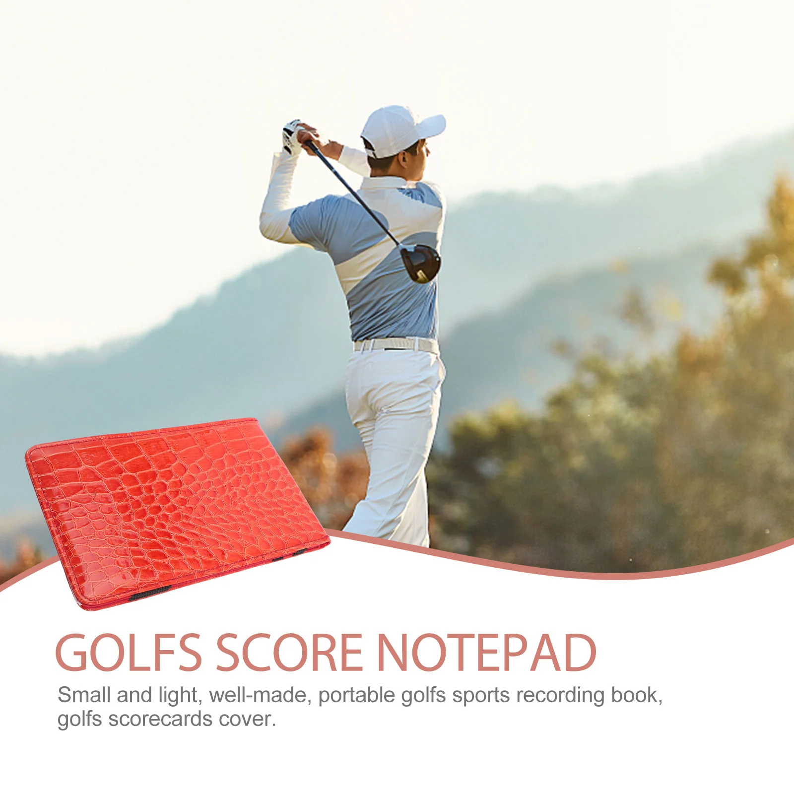 Notového Bodov Záznam Knihy Profesionálny Notebook Golfs Scorebook Pu Prenosné Poznámkový Blok3
