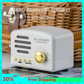 Nové Bezdrôtové Bluetooth Reproduktor Retro Mini Domov Prenosné Vonkajšie Cestovné Plnenie Bluetooth Audio s Vysokou hodnotou Malé Reproduktory, Audio
