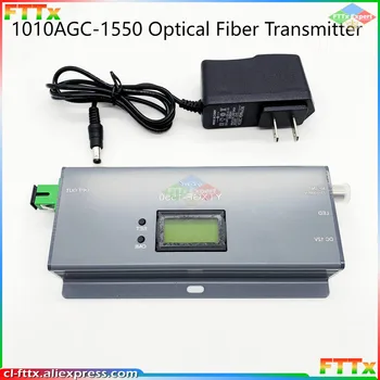 Nové FTTH 1010AGC-1550 Optického Vlákna Vysielač 1550nm CATV Optický Vysielač S SC/APC Konektor RF Vstup, LCD Displej