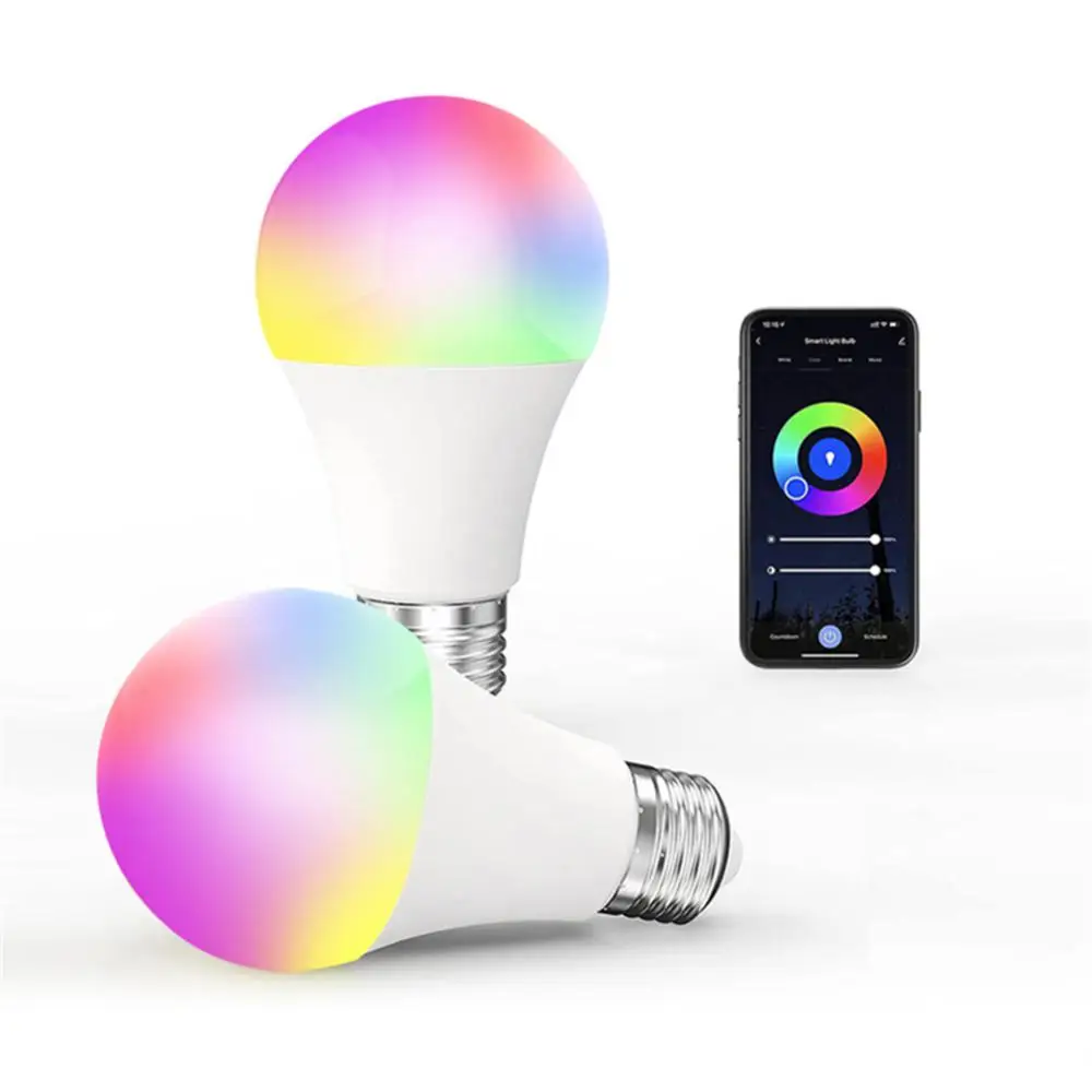 Ohľadu na to, A19 WIFI Smart Led Svetlo TUYA Smart Životnosť LED Smart Lampa 9W RGB Hlasové Ovládanie Smart Žiarovky Pracovať S Homekit Alexa1