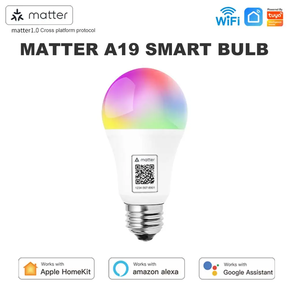 Ohľadu na to, A19 WIFI Smart Led Svetlo TUYA Smart Životnosť LED Smart Lampa 9W RGB Hlasové Ovládanie Smart Žiarovky Pracovať S Homekit Alexa4