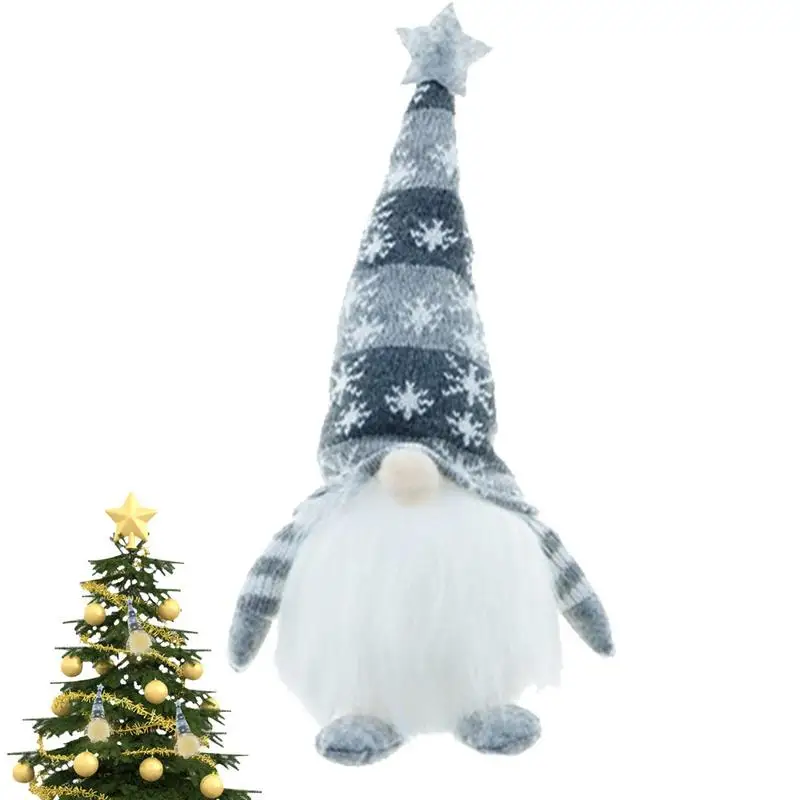 Osvetlené Vianočné Trpaslíci Dekorácie Swedish Language Oblečenie Pre Bábiku Stolné Dekorácie Elf Stôl Dekor Batérie Prevádzkované Domova0