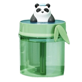 Panda Veľká Kapacita Zvlhčovač Vzduchu Stlmiť Ultrazvukové Humidificador Pre Deti Darček Zelená