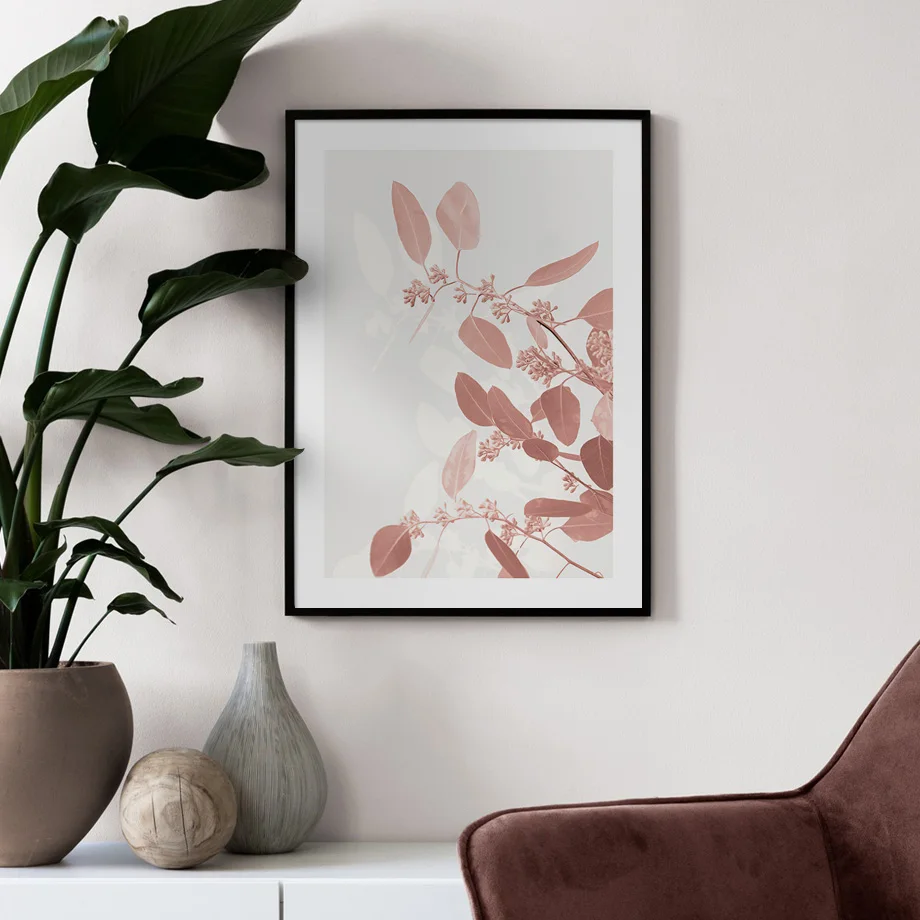 Pastelové Ratolesť Listy Rastlín, Ružová A Béžová Abstraktné Nordic Plagáty Wall Art Print Plátno Na Maľovanie Interiéru Obrázky Pre Obývacia Izba4