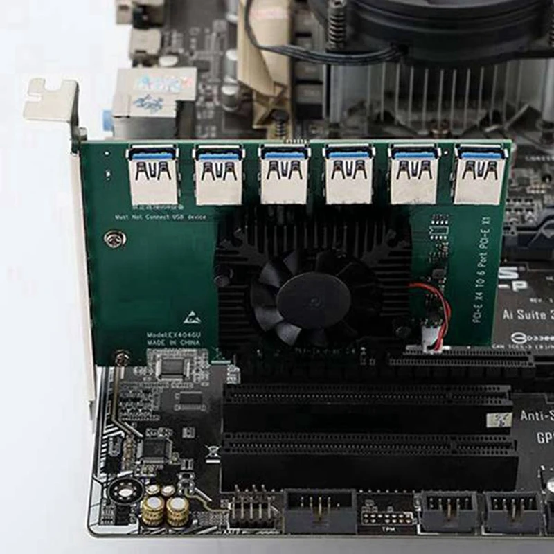 PCIE Stúpačky PCI-E 1 Až 6 Stúpačky Karty PCI Express X16 Extender USB 3.0 Kábel SATA Do 6Pin Výkon Pre Video Karty 0,6 M3