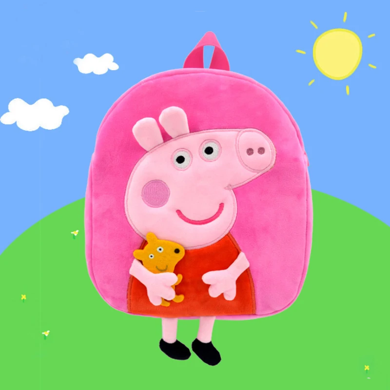 Peppa Pig detský Plyšový Batoh George Peggy Škôlka detské Aktovka Cartoon Taška Detí, Narodeniny, Darčeky, Hračky1