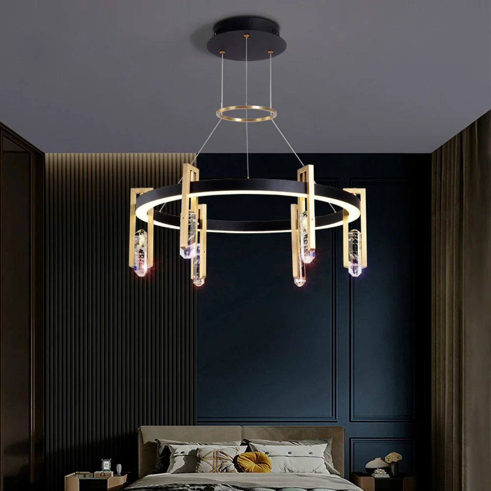Postmoderných luxusné krištáľový luster Nordic kolo LED lampy, interiérové dekorácie, lampy, obývacia izba, kuchyňa, jedáleň Prívesok na Čítanie1
