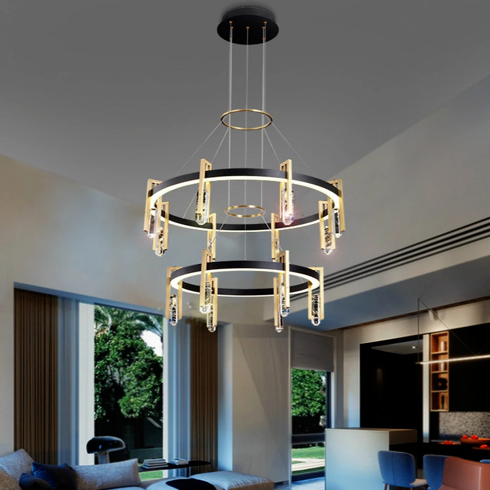 Postmoderných luxusné krištáľový luster Nordic kolo LED lampy, interiérové dekorácie, lampy, obývacia izba, kuchyňa, jedáleň Prívesok na Čítanie3