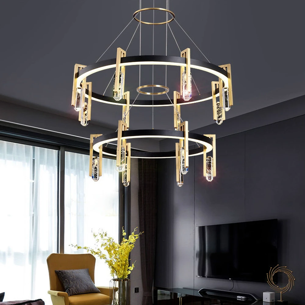 Postmoderných luxusné krištáľový luster Nordic kolo LED lampy, interiérové dekorácie, lampy, obývacia izba, kuchyňa, jedáleň Prívesok na Čítanie4