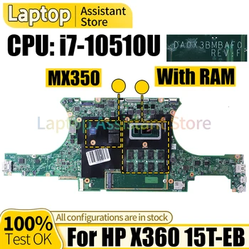 Pre HP X360 15T-EB Notebook Doske DA0X3BMBAF0 i7-10510U MX250 Notebook Doska