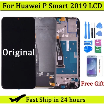 Pre Huawei P Smart 2019 LCD Displej s Dotykovým displejom Digitalizátorom. S montážou Rámu Pre P smart 2019 Opravy Časť