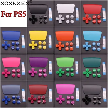 Pre PS5 Ovládači Tlačidlo Kríž ABXY D Pad Driection Tlačidlo Kit & Plastové Touchpad a Pripojiť Páse s nástrojmi Flex Kábel