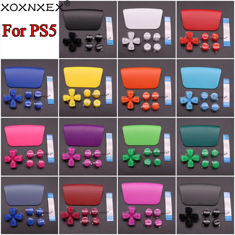 Pre PS5 Ovládači Tlačidlo Kríž ABXY D Pad Driection Tlačidlo Kit & Plastové Touchpad a Pripojiť Páse s nástrojmi Flex Kábel0
