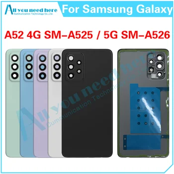Pre Samsung Galaxy A52 4G 5G SM-A525 SM-A526 Batérie Telefónu Zadný Kryt Zadnej puzdro Zadné Veko Výmeny Dielcov