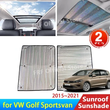 pre Volkswagen VW Golf Sportsvan SV MK7 2014~2019 2021 2017 2016 2015 Strešným Slnečník Strechy opaľovací Krém Tepelnou Izoláciou na ochranu pred vetrom