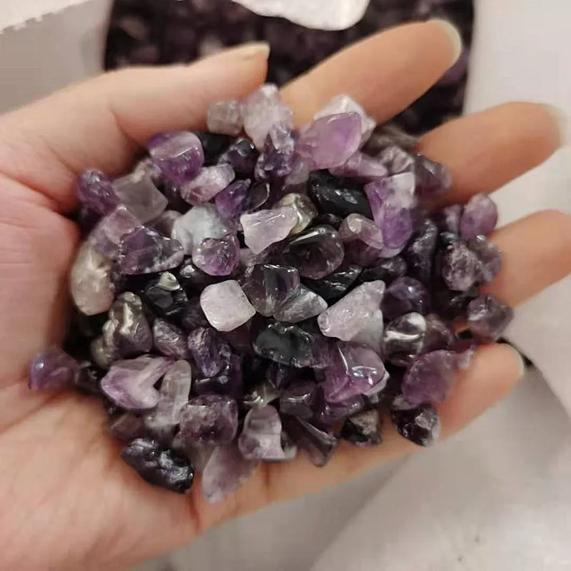 Prírodné Sen Ametyst štrku leštené rock crystal rozhádzané kameň gifte1