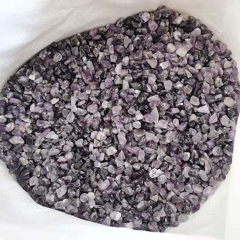 Prírodné Sen Ametyst štrku leštené rock crystal rozhádzané kameň gifte2