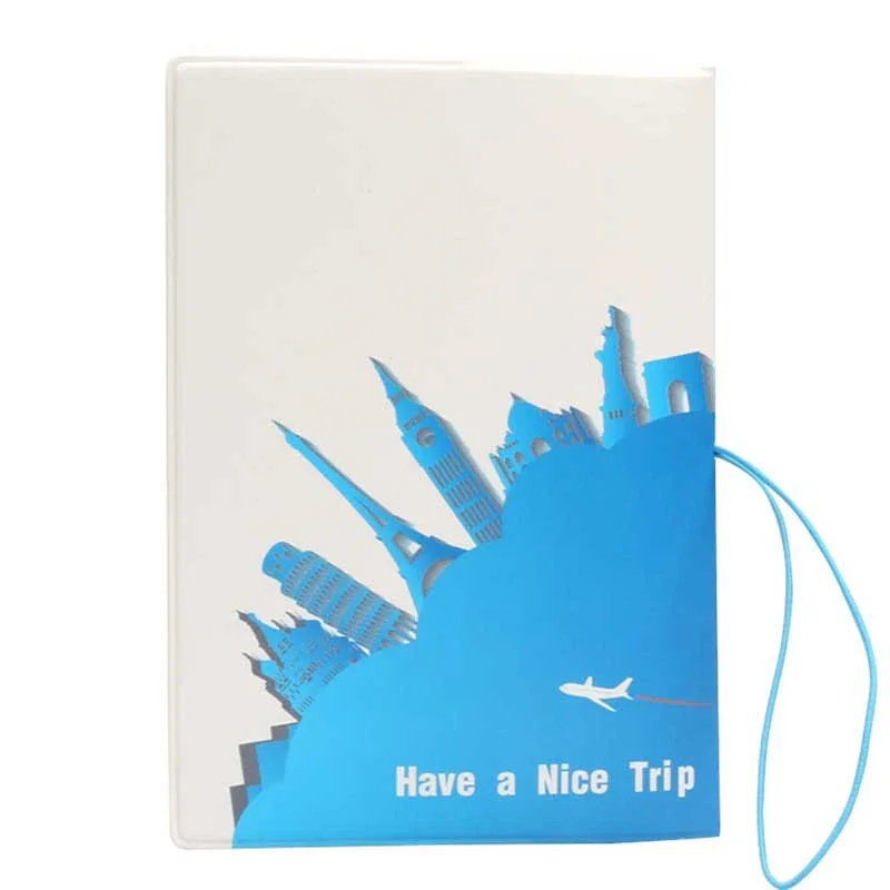 PVC Pas Kryt 3D Tlač Kožené Cestovný Pas Držiteľ Karty Prípade Puzdro Držiteľa Pasu Peňaženky, Kabelky, Tašky Cestovné Príslušenstvo4
