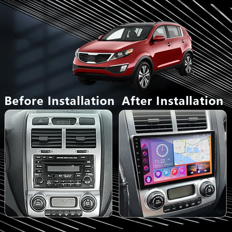 QSZN Pre Kia Sportage 2 2004 - 2010 autorádia Multimediálne Video Prehrávač, GPS 4G Carplay Android 12 Autoradio 2K QLED Vedúci Jednotky DSP1