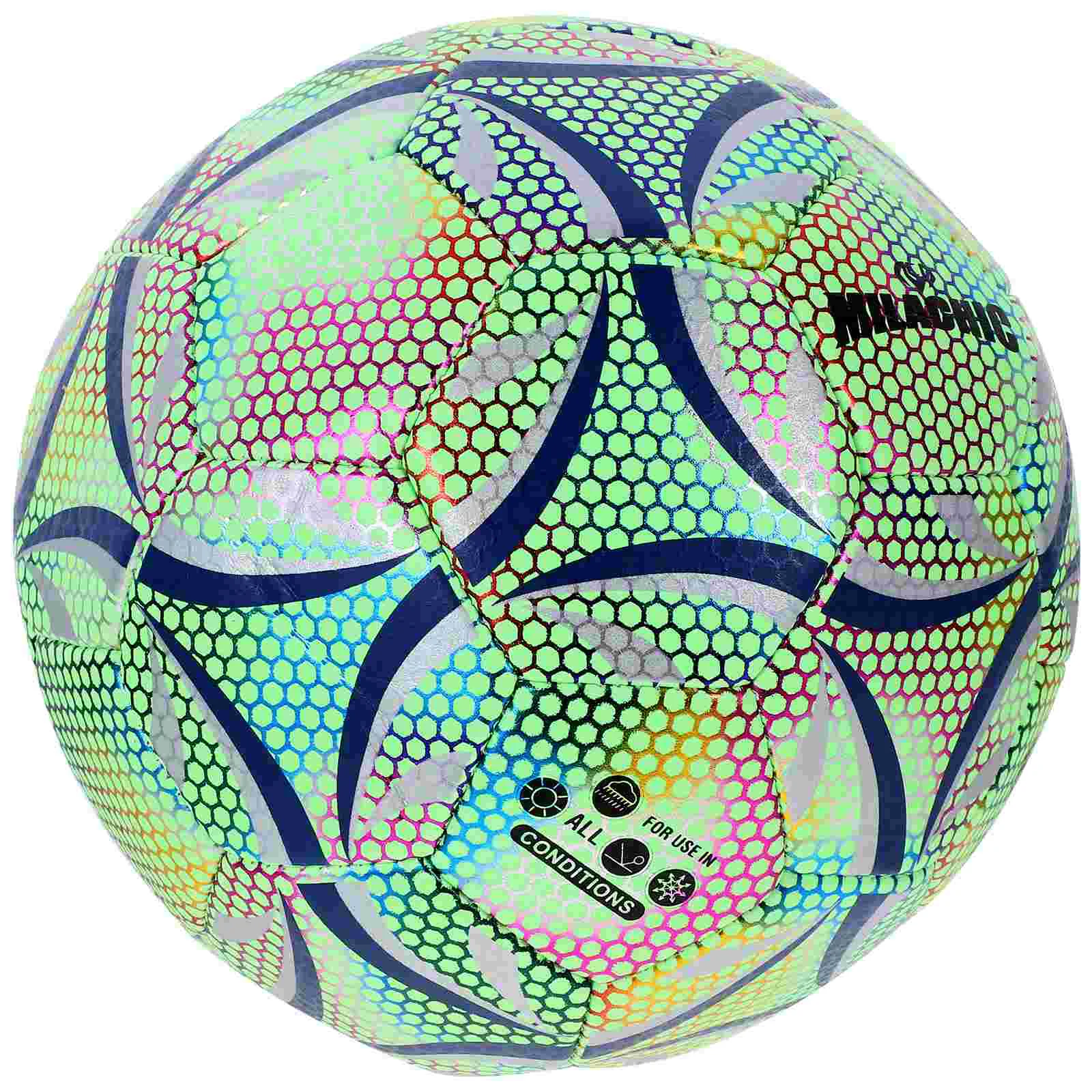 Reflexné Svetelné Futbal, Svietiť v Tme Futbal Veľkosť 4 Zelené Svetlo, Školenia Futbal Darček pre Chlapca Mužov 1PC4