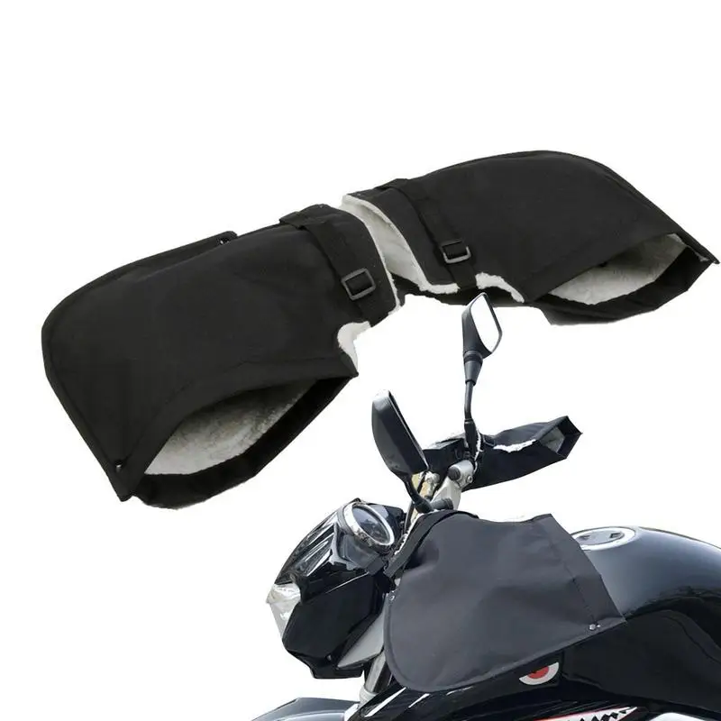 Riadidlá motocykla Windproof Rukavice Ručné Teplejšie Rukavice pre Skútre a bicykle, Motorky Chladné Počasie Ochrana Rúk rukavice bez Prstov4