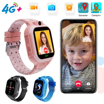 S 4G Sim Karty Smart Hodinky Pre Dieťa 4G Smartwatch WIFI Tracker Hlasový Chat Video Hovor Monitor Chlapcov, Dievčatá, Deti Smart Hodinky