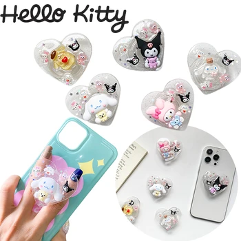 Sanrio Hello Kitty Skladacia Telefón Prst Prsteň Držiteľ Cartoon Telefón Stenu Stojan pre IPhone Samsung Xiao Mobilný Telefón Majiteľa