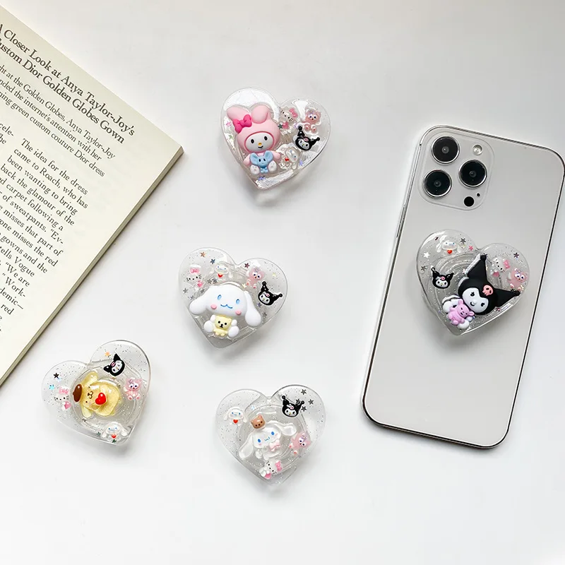 Sanrio Hello Kitty Skladacia Telefón Prst Prsteň Držiteľ Cartoon Telefón Stenu Stojan pre IPhone Samsung Xiao Mobilný Telefón Majiteľa2